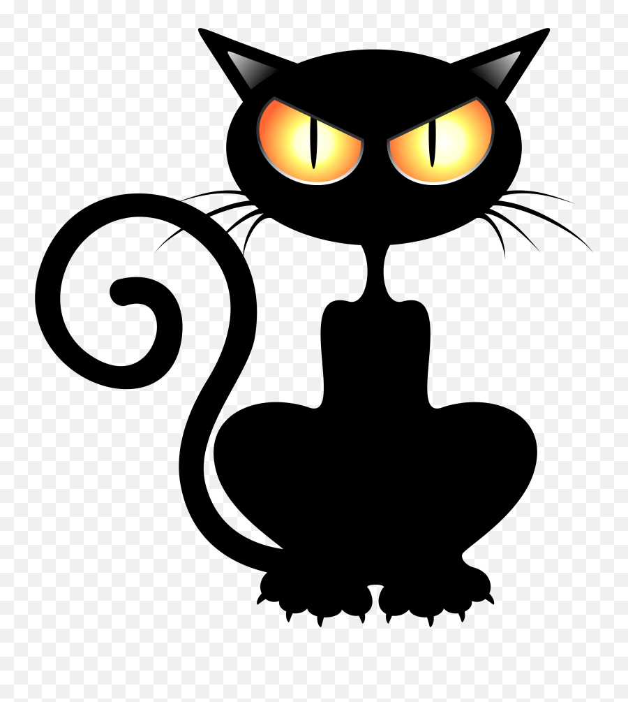 Library Library For Cat Eyes Png Files - Clipart Halloween Black Cat Emoji,Black Cat Emoticon