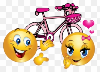 Pink Bike For You - Bicycle Smiley Emoji,Bicycle Emoji