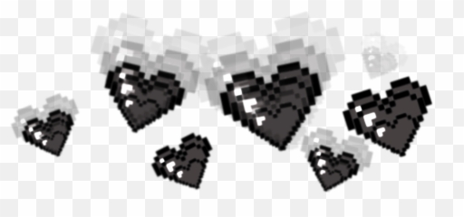 My Pixel Heart Crown Emoji Edit Goth Pixelcrowb Hear - Sticker Tumblr Set Png,Goth Emoji