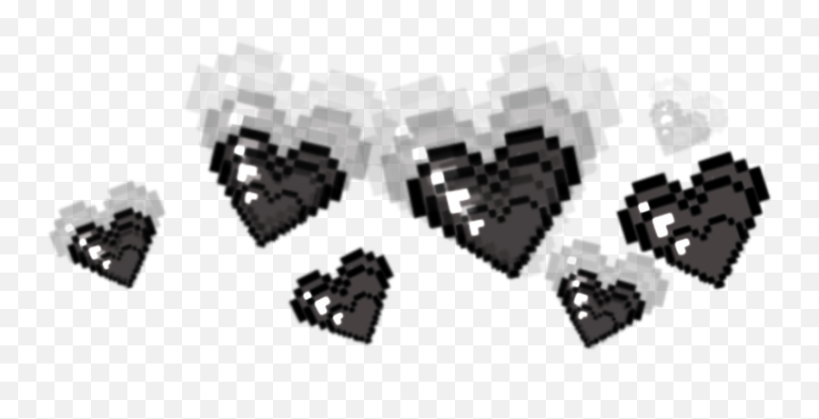 My Pixel Heart Crown Emoji Edit Goth Pixelcrowb Hear - Sticker Tumblr Set Png,Goth Emoji