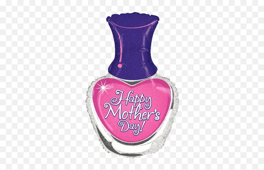 Day Nail Polish Bottle Balloon - Happy Mothers Day Nail Emoji,Emoji Manicure
