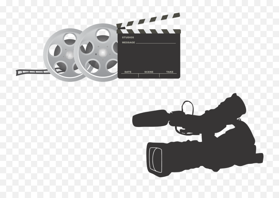 Film Equipment Camera Clapperboard - Peralatan Film Vector Emoji,Emoji Movie Concept Art