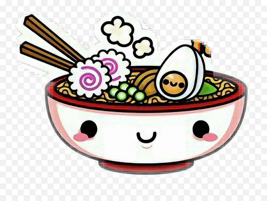 Plate Of Food Picture Clipart - Full Size Clipart 711959 Kawaii Ramen Png Emoji,Ramen Emoji