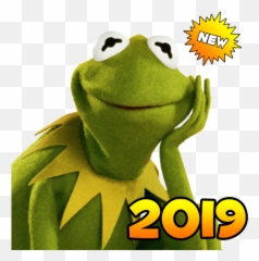 New Stickers Memes Kermit - Kermit The Frog In Black And White Emoji,Kermit Emoji