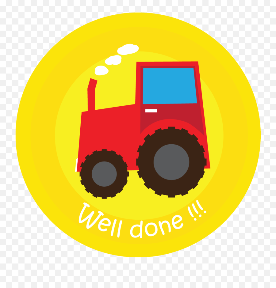 Well Done Stickers For Kids Trains And Tractors - Tractor Sticker Teacher Well Done Emoji,Roll Safe Emoji