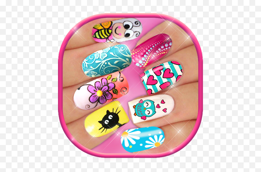 Download Nail Polish Design Photo Edit Decorate Nails - Artificial Nails Emoji,Fingernail Emoji