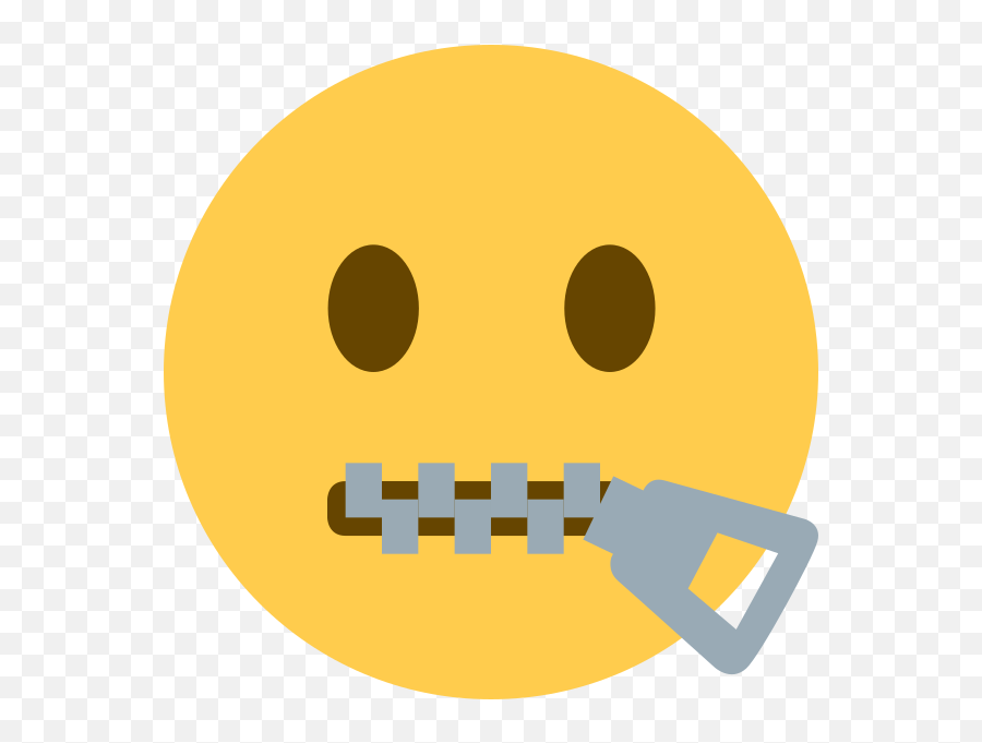 Twemoji2 1f910 - Zip Mouth Emoji,Emojis On Snapchat Meaning