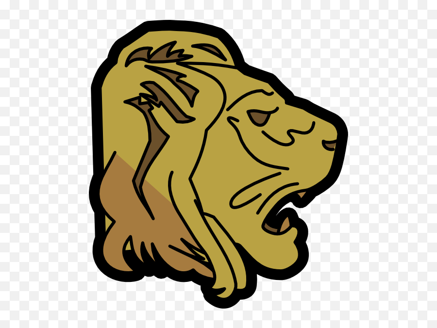 Lion Emoji Drawing Text Messaging Lion Face Png Clipart - Lion Side View Transparebt,Lion Emoji Png