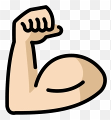 Flexed Biceps Emoji Clipart - Body