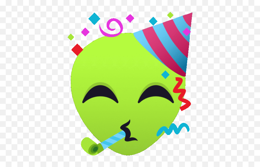 Celebrate Alien Gif - Celebrate Alien Joypixels Discover U0026 Share Gifs Party Emoji,Alien Emoticon
