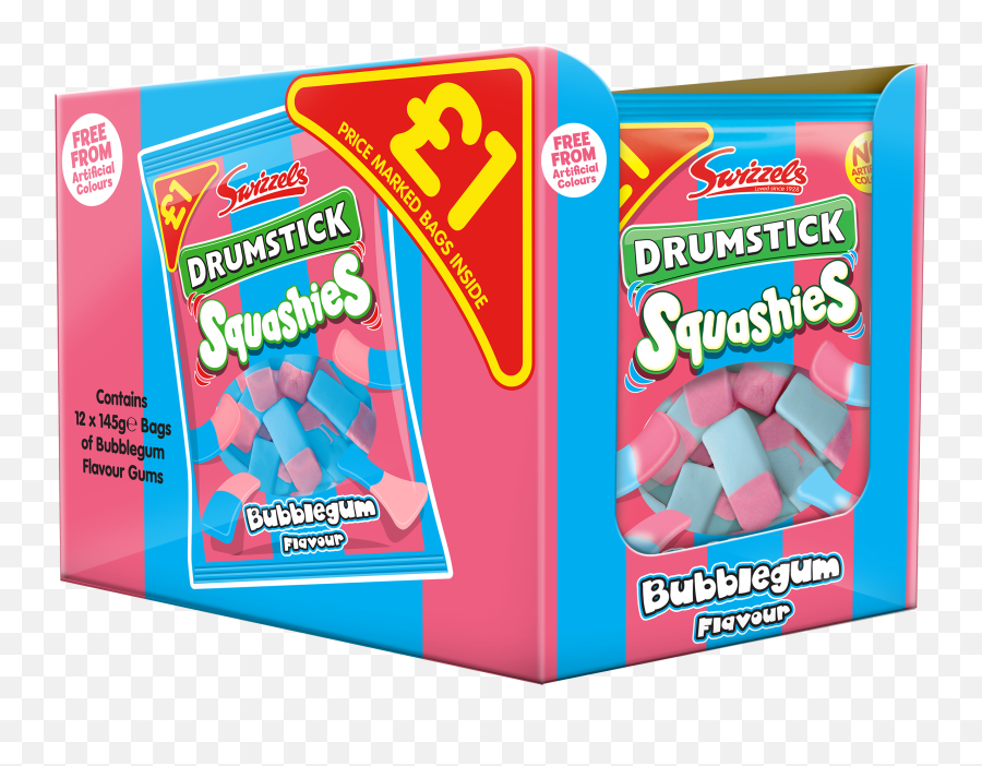Swizzels Drumstick Bubblegum Squashies Pmp 145g - Chewing Gum Emoji,Drumstick Emoji