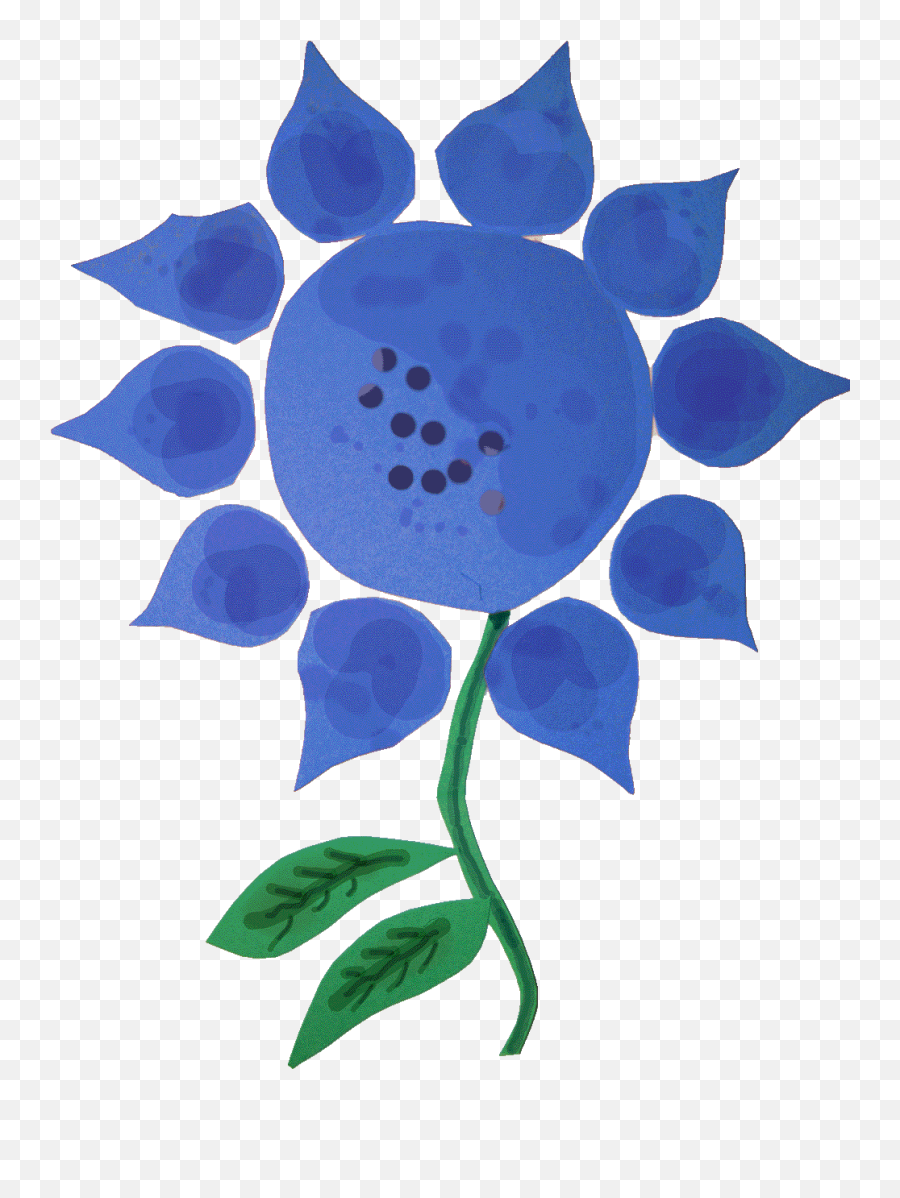 Blue Flower - Blue Flower Emoji,Blue Flower Emoji