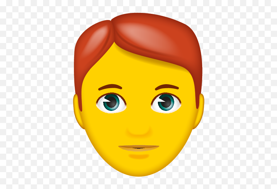 Red Hair - Cartoon Emoji,Red Hair Emoji