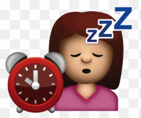 Emoji Girl Wallpaper - Alarm Clock Png