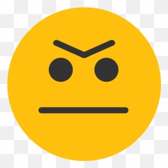 Super Big Emojis - Upset Face Clipart