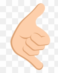 Medium Light Skin Tone Emoji Emoticon - Call Hand Png
