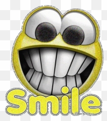 Animated Glitter Smile - Cartoon Big Gif Emoji