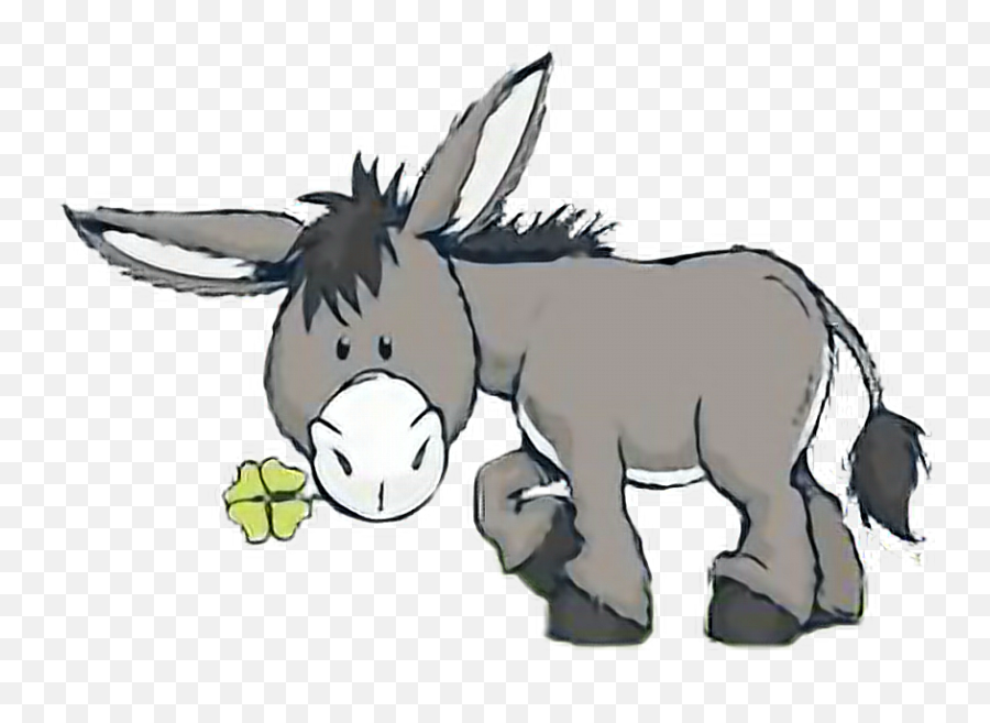 Donkey Mule - Dibujito De Un Burro Enfermo Emoji,Mule Emoji
