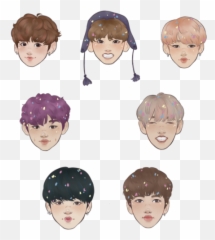 Emoji Stickers Transparent Png - Transparent Background Bts Stickers,Bts Emoji Characters