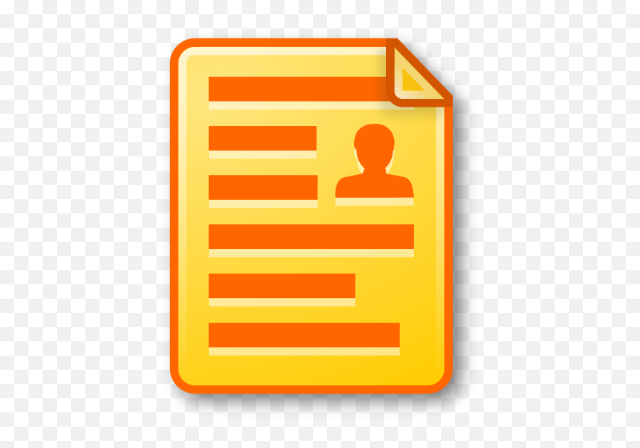 Icon Document Yellow - Bio Data Clipart Emoji,Flag And Airplane Emoji