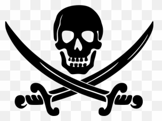 Skull Swords Crossed Pirates - Clip Art Emoji