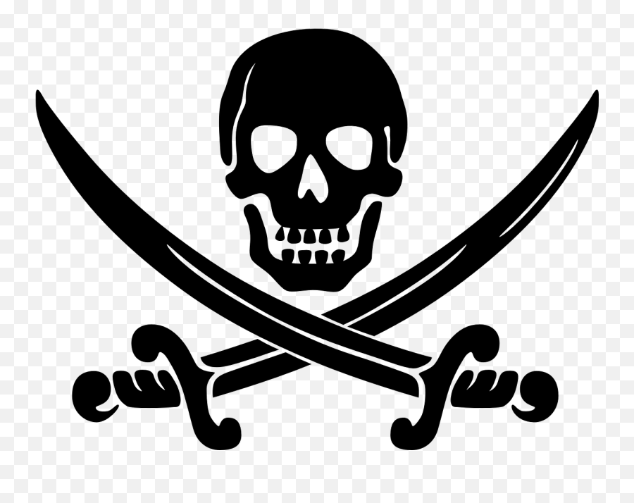 Skull Swords Crossed Pirates Pirate - Pirate Clip Art Emoji,Crossed Swords Emoji