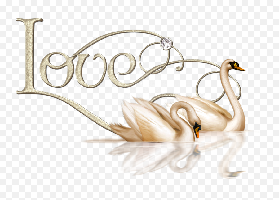 Download Hd Swan Transparent Love - Love Swan Clip Art Emoji,Swan Emoji