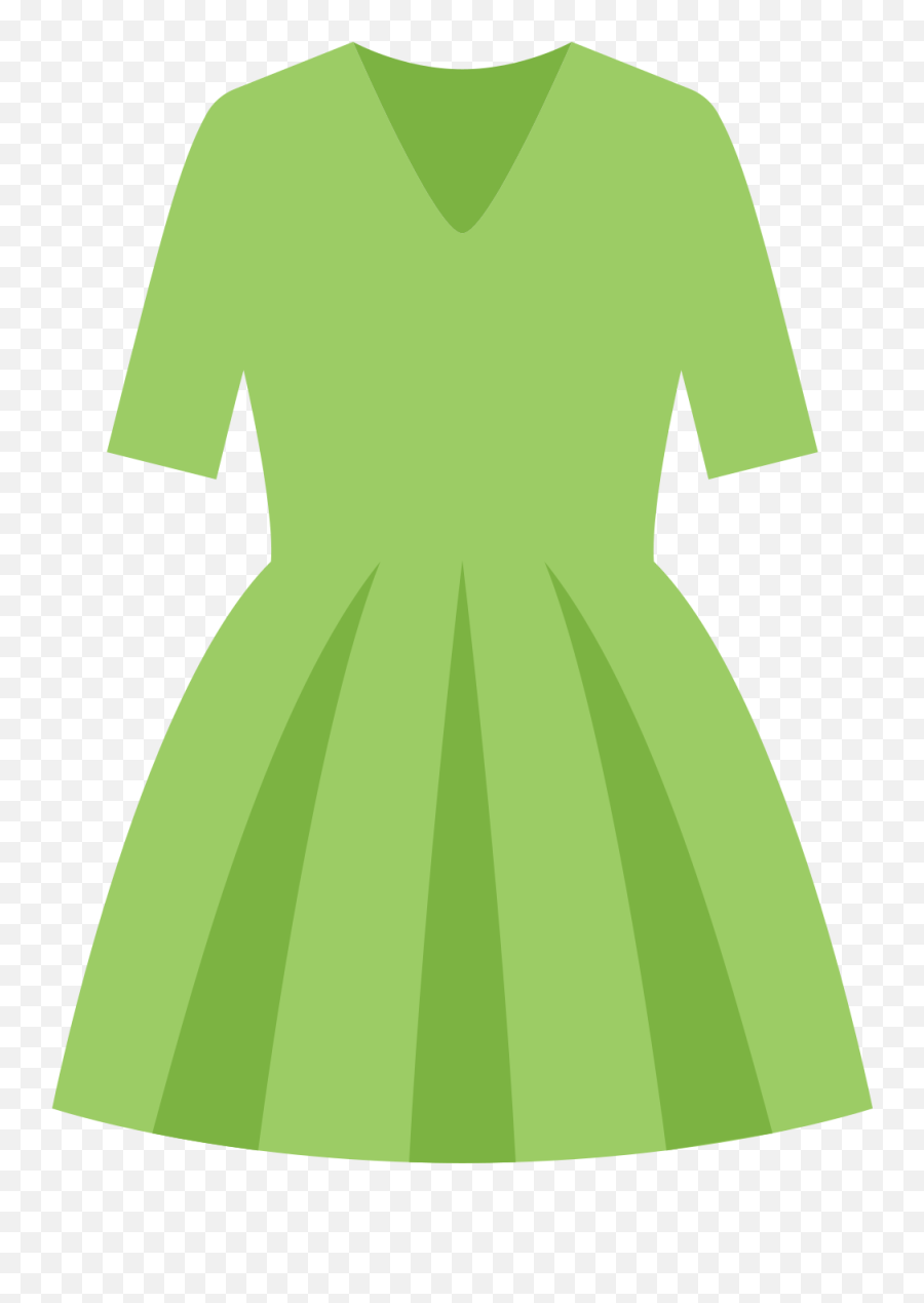 Transparent Dress Clipart - Green Dress Transparent Background Emoji,Emoji Dress For Kids