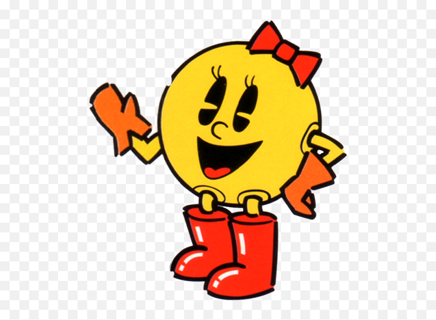 Ms - Ms Pacman Emoji,Pac Man Emoji