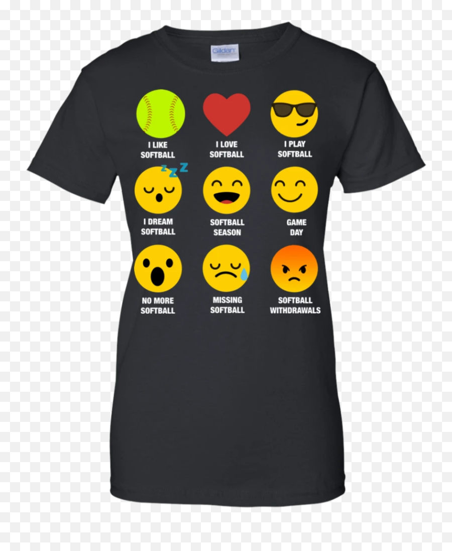 I Love Softball Emoji Emoticon Team Jersey Style Graphic Men,Emoji Style