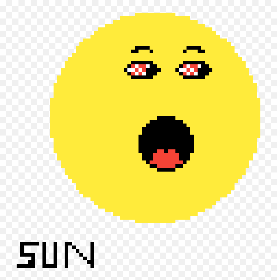 Pixilart - Sun Screaming By Georgea Circle Emoji,Screaming Emoticon