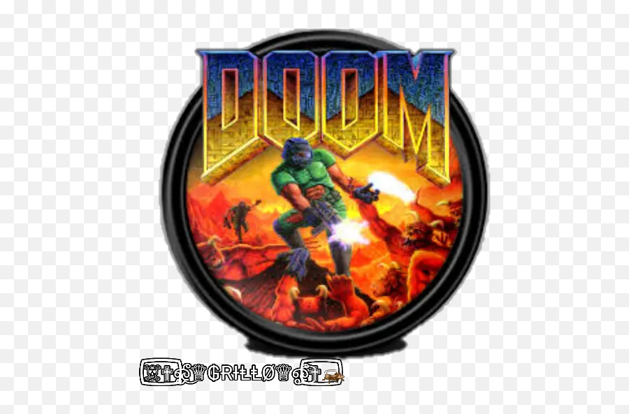 Doom Stickers For Whatsapp - Best Video Games Cover Arts Emoji,Doom Emoji