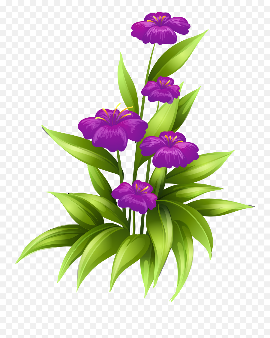 Flower Purple Stock Illustration Clip Art - Transparent Transparent Background Purple Flowers Clipart Emoji,Violet Flower Emoji