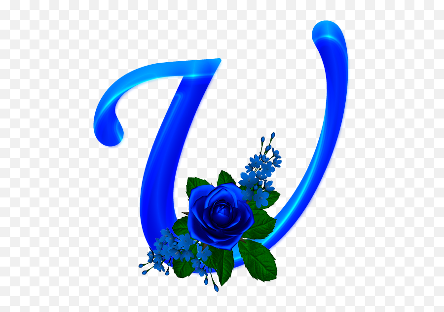 Alfabeto Decorativo Rosas Png Cute Emoji Wallpaper Flower - Blue Roses Png,Blue Letters Emoji