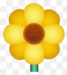 Yellow Blossom Emoji - Flower Png