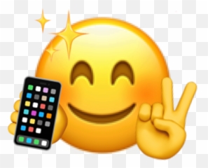 Phone Emoji Image - Happy