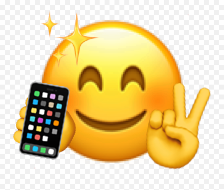 Phone Emoji Image - Happy,Phone Emoji