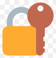Locked With Key Emoji Clipart - Meaning