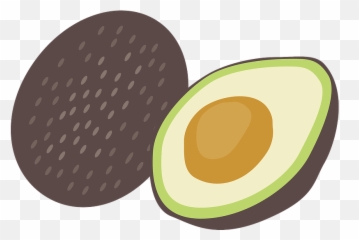 Avocado Half with Seed clipart Free download transparent - Fruit Clipart Transparent Emoji