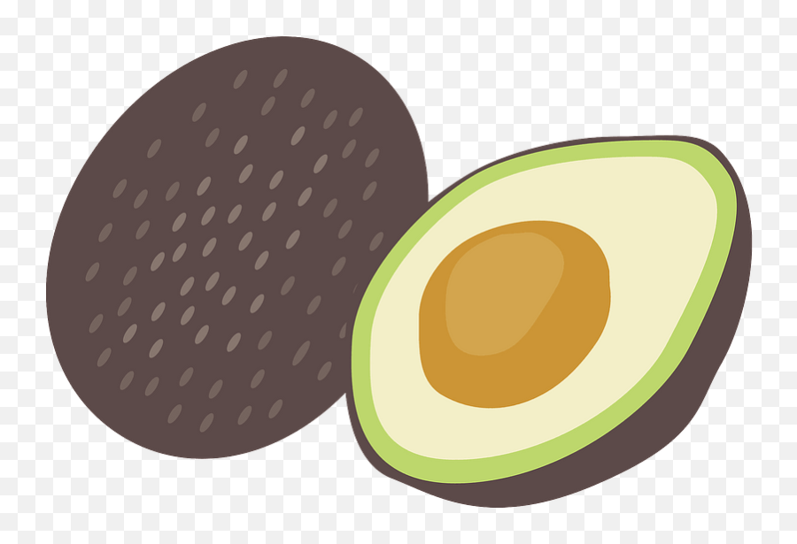 Avocado Half With Seed Clipart Free Download Transparent - Avocado Fruit Clipart Transparent Emoji,Avocado Emoji