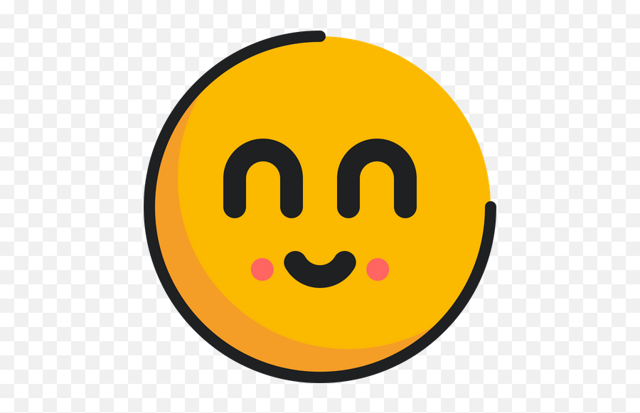 Smiling Emoji Icon Of Colored Outline - Le Jardin,Laughing Emoji Copy