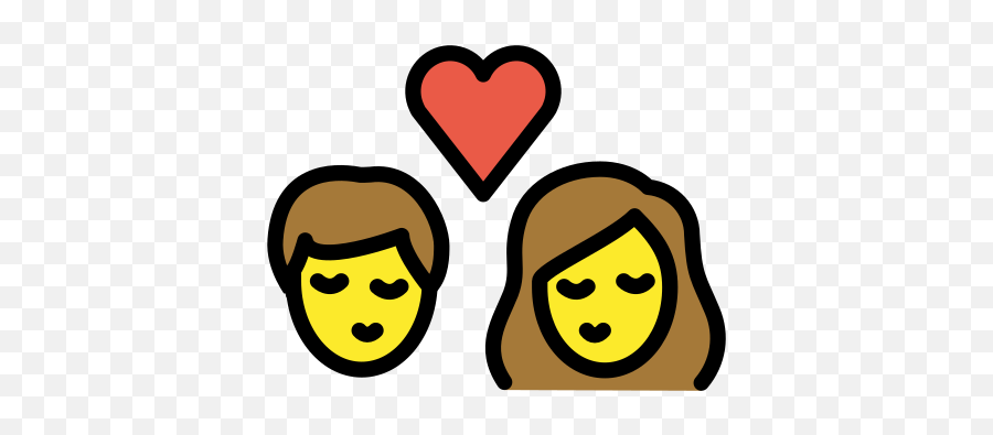 Woman Man Emoji - Kisses Emoji,Kiss Emojis