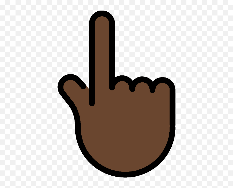 Backhand Index Pointing Up Emoji - Sign Language,Pointed Finger Emoji