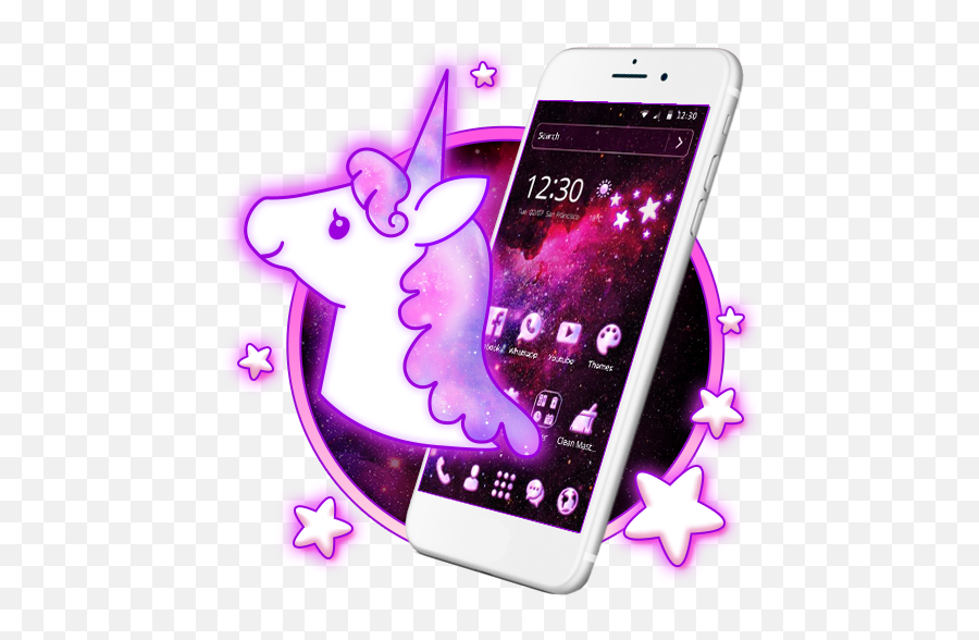Galaxy Glitter Pony Unicorn Theme For Android - Download Iphone Emoji,Unicorn Emoji Keyboard