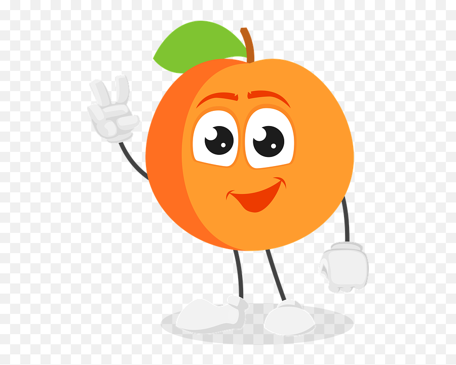 Peach Fruit Cartoon - Peach Emoji,Peach Emoticon