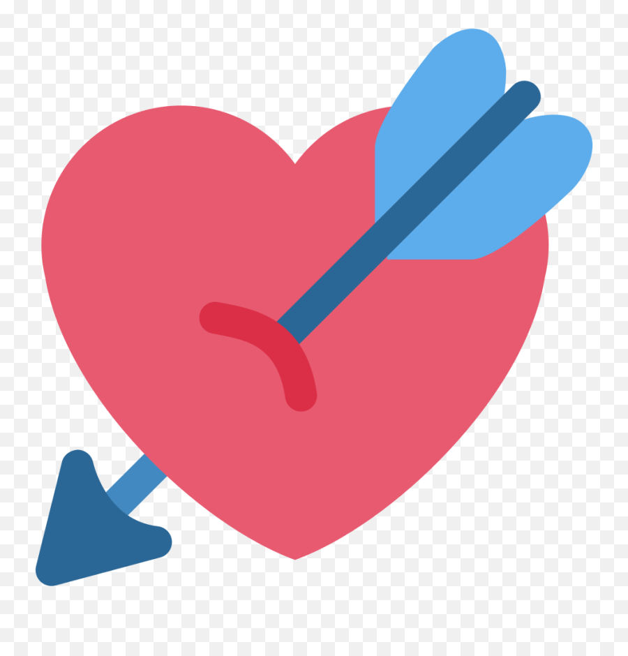 Twemoji 1f498 - Android Heart Emoji Png,Emojis Facebook