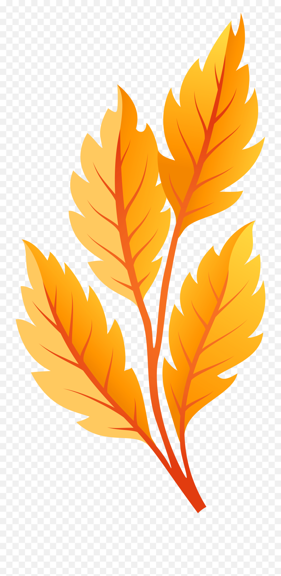 Fall Leaves Transparent Png Clipart - Yellow And Orange Fall Leaves Clipart Emoji,Fallen Leaf Emoji