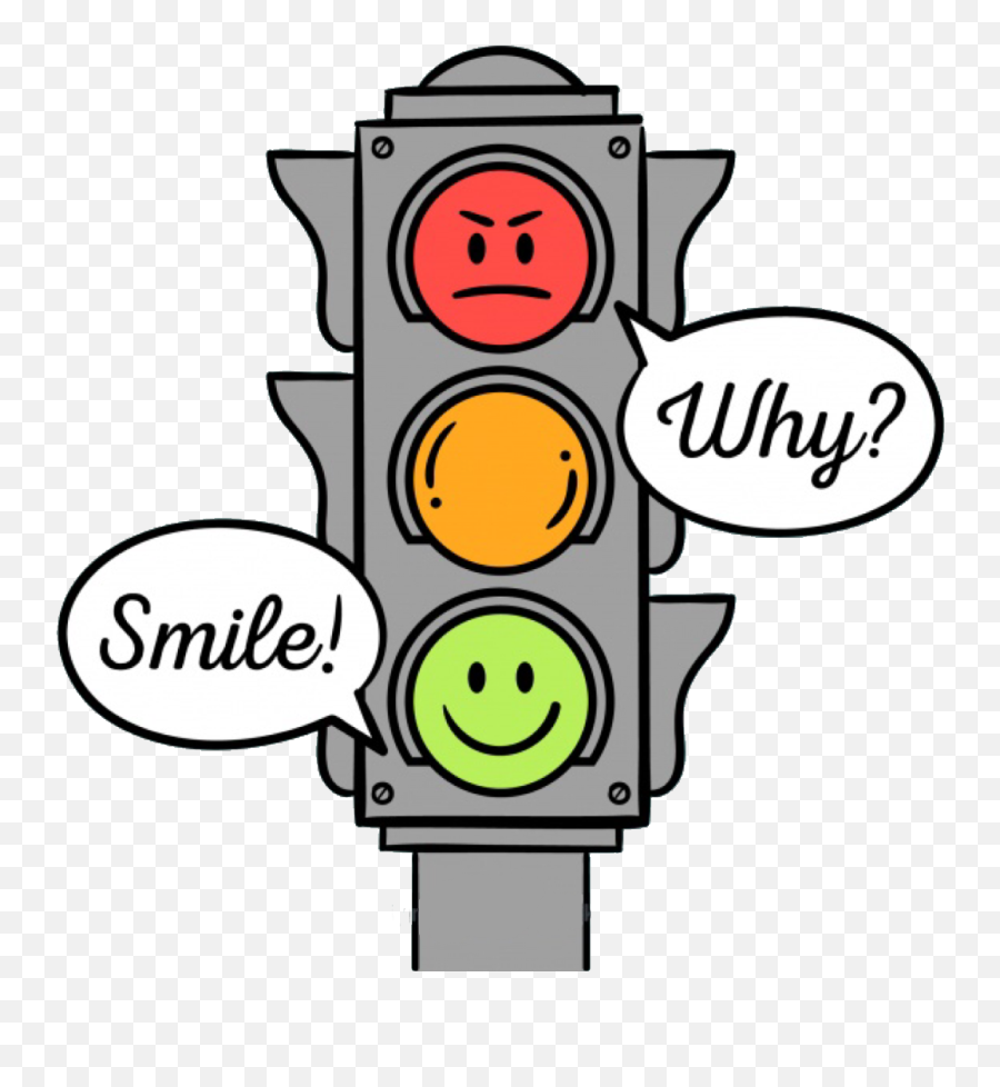 Traffic Light Cute Faces Smile Always - Traffic Light Emoji,Stoplight Emoji