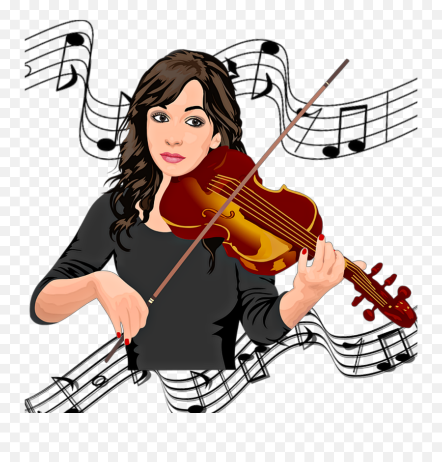 Freetoedit Violinista Violín Música - Girl Playing Violin Clipart Emoji,Emoji Musica