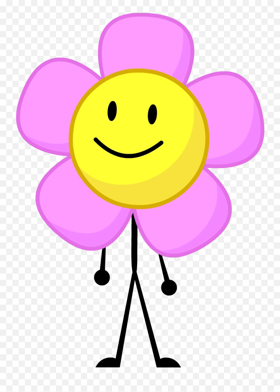 Flower - Battle For Dream Island Flower Emoji,Smile Flower Emoticon